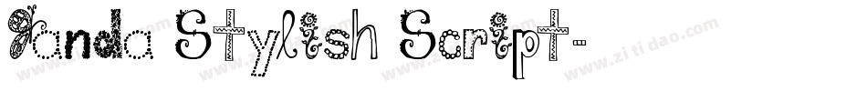 Janda Stylish Script字体转换